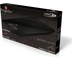 Virtuvinės svarstyklės VIRTUVĖS SVARSTYKLĖS ULTRA-PLONAS BERLINGER HAUS CARBON PRO BH-9218
