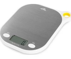 Virtuvinės svarstyklės ETA | Kitchen scales | Grami ETA377790000 | Maximum weight (capacity) 8kg | Graduation 1 g | Ekranas type LCD | Baltas/Nerūdijantis plienas