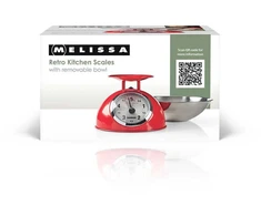 Nedis Virtuvinės svarstyklės Melissa Sidabrinė, raudona blat owalny waga kuchenna mechaniczna (16310239)