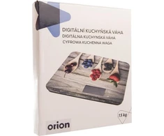 Virtuvinės svarstyklės Orion Virtuvinės svarstyklės elektroniczna płaska szklana 15kg universalus