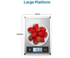 Virtuvinės svarstyklės Renpho Nutrition Scale Calibra 1 Nerūdijantis plienas (PEU-ES-SNS01-SL)
