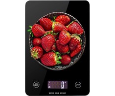 Virtuvinės svarstyklės Verk Group Elektroninės virtuvės svarstyklės IKI 5kg su stikliniu LCD ekranu