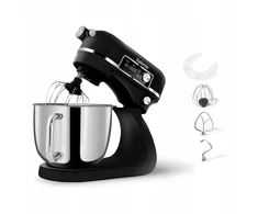Virtuvinis kombainas Evolveo Salente DigiChef2, virtuvės robotas, plieninė dubenėlis, 6 litrai, skaitmeninis ekranas, juoda