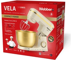 Virtuvinis kombainas Planetinis robotas Webber Virtuvinis planetinis mikseris SM15 2000 W, 5,2 l dubuo, daugiafunkcis (05SM15BEG)