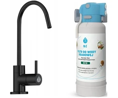 Virtuvės baterija Dafi Filtravimo sistema Flow Comfort Basic DC10 + filtruoto vandens čiaupas ALTO – juoda (5904870073834)
