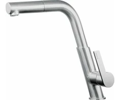 Virtuvinis maišytuvas Deante Silia su ištraukiamu snapeliu BQS_F73M, Brushed steel
