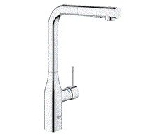 Virtuvės plautuvės maišytuvas su ištraukiama žarna Grohe Essence, 30270000, chromas
