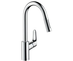 Hansgrohe Focus 240 virtuvinis maišytuvas su ištraukiamu snapu, chromas