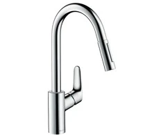 Hansgrohe Focus 240 virtuvinis maišytuvas su ištraukiamu snapu, chromas