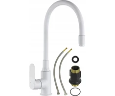 Virtuvinis maišytuvas Invena Joga Plus BZ-32-P02-C, baltas