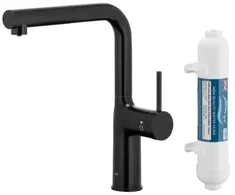 Virtuvinis maišytuvas KFA 6623-422-81 / DUERO PURE MOVE PULL-OUT Baterija KUCHENNA Z FUNKCJĄ FILTRACJI WODY I WYCIĄGANĄ WYLEWKĄ, Juoda + FILTRAS HYDRO+