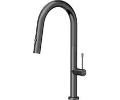 Virtuvės baterija Quadron Felicity T Line SteelQ stovintis grafito metalas (84818011)