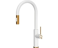 Virtuvinis maišytuvas su ištraukiama žarna Quadron JENNIFER Q LINE SLIM 3623510_WHMPVDC1, balta mati