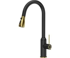Stalo baterija Quadron Jessica Q LINE Tring Plienas Q stovi juoda su aukso gatavų elementų (84818011)