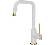 Stalo baterija Quadron Natalie Q LINE Plienas Q stovi baltas su aukso gatavų elementų (84818011)