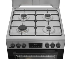 BEKO viryklė FBM62320SDS, Plotis 60 cm, A, Dujinė/Elektrinė, LED ekranas