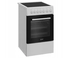 Viryklė INDESIT Cooker | IS5V5GSW/P | Hob type Ceramic | Oven type Electric | Baltas | Plotis 50 cm | Gylis 60 cm | Energy efficiency class A | 55 L