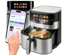 Retoo AIR Oro gruzdintuvė su belaidžiu riebalų neturinčiu 6,5 l talpos gruzdintuvu ir LCD ekranu, 10 meniu arba 1293
