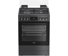 Viryklė Whirlpool Cooker | W6G8LSSAWTA | Hob type Gas | Oven type Electric | Anthracite | Plotis 60 cm | Gylis 60 cm | 72 L