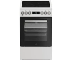 Viryklė Whirlpool Cooker | Whirlpool | Hob type Vitroceramic | Oven type Electric | Baltas | Plotis 50 cm | Gylis 60 cm | 60 L