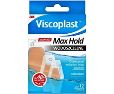 VISCOPLAST Max Hold pleistrai, atsparūs vandeniui, 3 dydžiai, dėžutėje, 12 vnt.