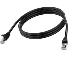VISION 2m Juodas CAT6A STP cable