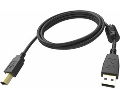 Kabelis USB Vision USB-A - USB-B 3 m Juodas (TC 3MUSB/BL)