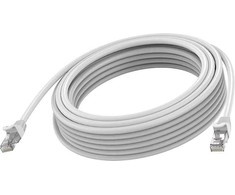 Vision RJ45 (m) zu RJ45 (m) - STP geschirmtes Twisted-Pair - CAT 6a - 10 Gbps - 24 AWG - mit Knickschutz - 5 m - baltas