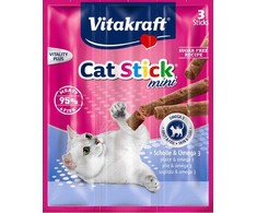 Kačių Skanėstai - Vitakraft Mini su menkėmis ir Omega-3 - 3 vnt