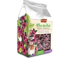 Vitapol Vita žolelė graužikams ir triušiams, hibiscus gėlė, 70g