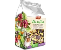 Vitapol Vita žolė graužikams ir triušiams, gėlių mišinys, 50g