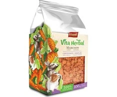 Vitapol Vita žolė graužikams ir triušiams, džiovinti morkos, 100g