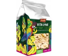 Vitapol Vitaline Bananų traškučiai papūgoms ir egzotiniams paukščiams 150g, 4 vnt.