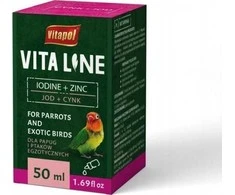 Vitapol Vitaline Cinkas + jodas egzotiniams paukščiams 50ml