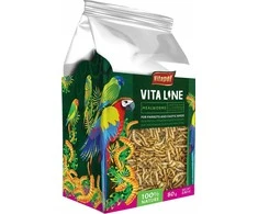 Vitapol Vitaline Mealworm lervos papūgoms ir egzotiniams paukščiams 80g, 4vnt.