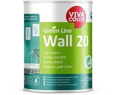 Sienų dažai VIVACOLOR Žalias LINE WALL 20, pusiau matiniai, baltos sp., A bazė, 900 ml