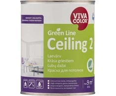 Lubų dažai VIVACOLOR Žalias LINE CEILING 2, matiniai, baltos sp., A bazė, 900 ml
