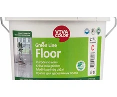 Grindų dažai VIVACOLOR Žalias LINE FLOOR, pusiau matiniai, 2,7 l