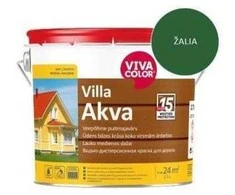 Medinių fasadų dažai VIVACOLOR VILLA AKVA, žalios 335X sp., 2,7 l