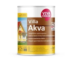 Medinių fasadų dažai VIVACOLOR VILLA AKVA, A bazė, 9 l