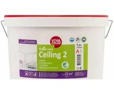 Lubų dažai VIVACOLOR Žalias LINE CEILING 2, matiniai, baltos sp., A bazė, 7,2 l