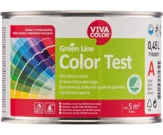 Sienų dažai VIVACOLOR Žalias LINE COLOR TEST, matiniai, baltos sp., A bazė, 450 ml
