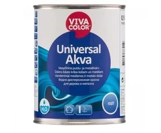 Metalo ir medienos dažai VIVACOLOR UNIVERSAL AKVA, matiniai, 0,9 l