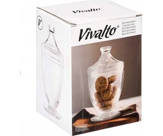 Vivalto VIVO stiklinė saldainių dėžutė, 950 ml