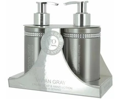 Vivian Gray Pilkas Crystals Set rankų priežiūros rinkinys (rankų losjonas, 250 ml + skystas muilas, 250 ml)