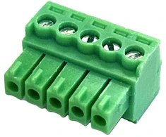 VivoLink 5 PIN Žalias „Phoenix“ tipo jungtis
