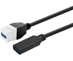 Kabelis USB VivoLink PROKEYUSB3AFF0,2W Keystone USB3.0 Baltas