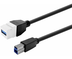 Kabelis USB VivoLink Pro Keystone USB 3.0 Baltas (PROKEYUSB3AFBM1W)