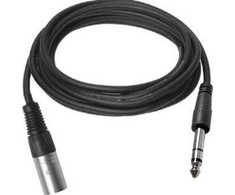 VivoLink Vivolink PROAUDXLRJACKS1 kabelis audio 1 m XLR 6.35mm TRS Juodas