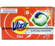 Vizir All in 1 Pods Alpiškas Šviežumas – Skalbimo kapsulės 22 vnt. (746113)